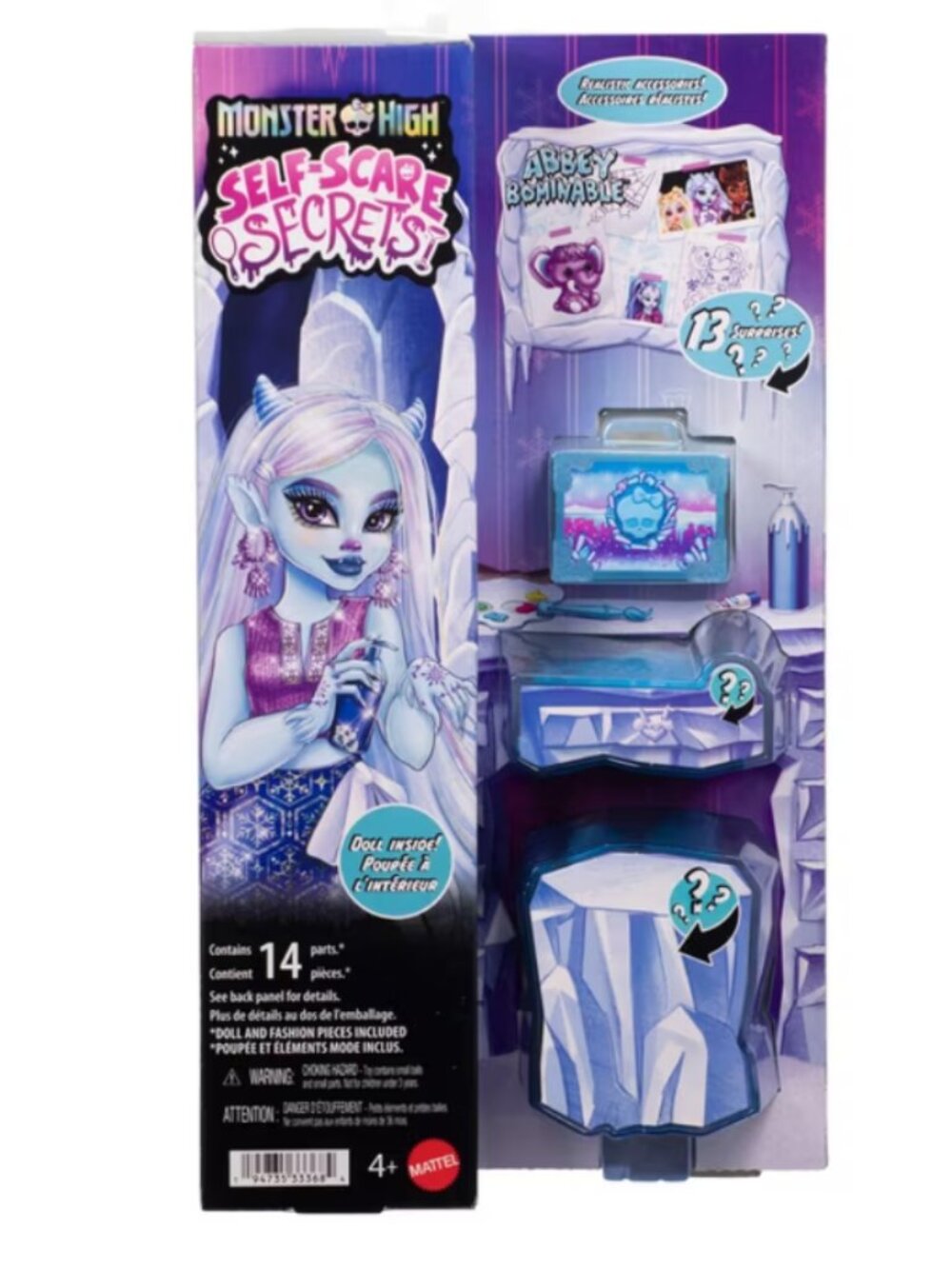 NEW Mattel Monster High Self-Scare Secrets Abbey Bominable Doll 13 Surprises